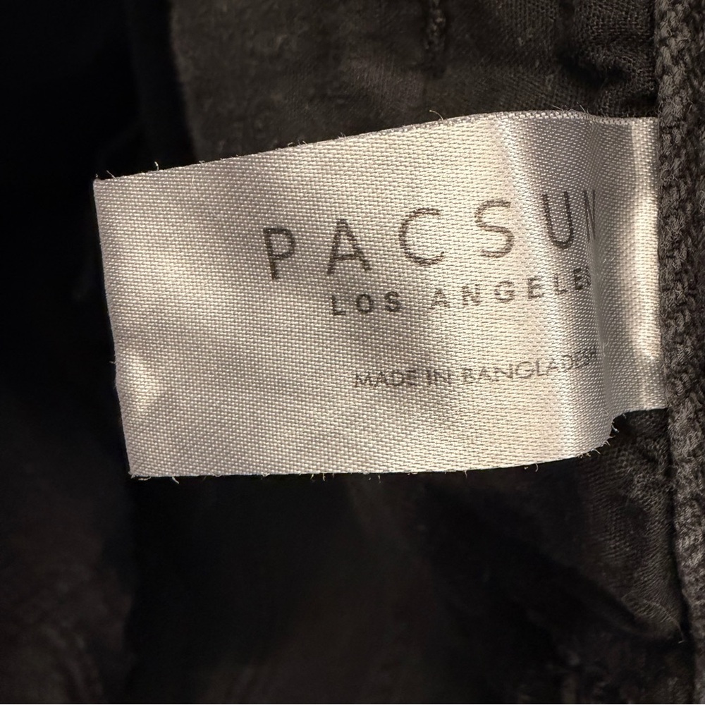 Pacsun Black Denim Cutoff Shorts Women's 28 Grunge Festival Boho Retro Jeans Y2K - Picture 4 of 8